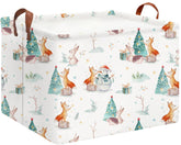 HKEC rectangle storage basket with handles for easy transport and organization.
