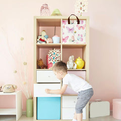 HKEC waterproof-lined storage basket keeps books and clothes organized stylishly.