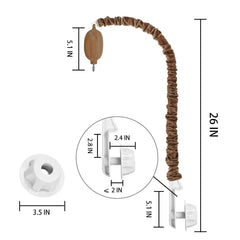 HLEEDUO baby mobile arm 26-inch stand provides stable support for most cribs.