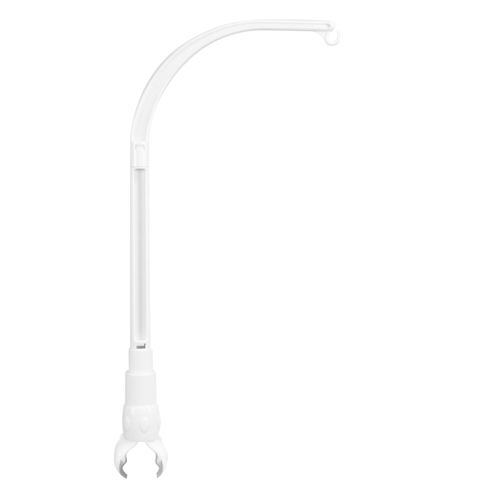 HLEEDUO crib mobile arm assembly demonstrates sturdy setup for secure attachment.