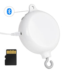 HLEEDUO crib mobile rotating hook demonstrates steady, smooth motion for visual tracking.