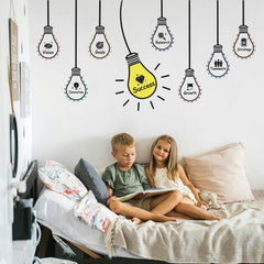 HLNIUC wall decal shows inspirational words pattern for office productivity and collaboration.