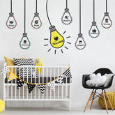 HLNIUC positive words wall decal with light bulb design boosts classroom focus and motivation.