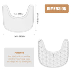 HLVEIN BPA-free tray is easy to clean and resists spills during meals.