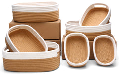 HLWDFLZ nursery basket set shown for tidy nursery storage.
