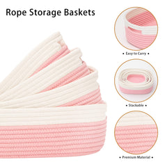 HLWDFLZ stackable basket with handles for easy transport and space-saving setup