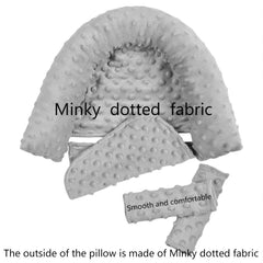 HNHUAMING infant car seat insert Mink fabric delivers a soft, snug fit.