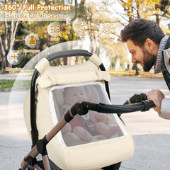 HNHUAMING baby stroller cover windproof design for outdoor protection.