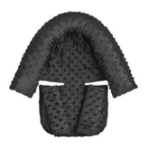 HNHUAMING baby head support close-up with soft minky fabric for gentle car ride comfort.