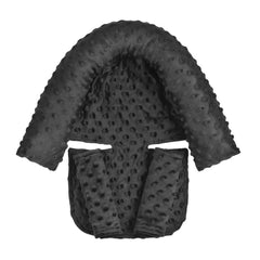 HNHUAMING baby head support close-up with soft minky fabric for gentle car ride comfort.