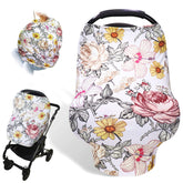 HNHUAMING floral car seat cover fabric for cozy naps and sun protection