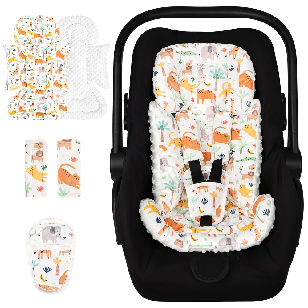 HNHUAMING infant car seat insert with animal pattern for cozy comfort