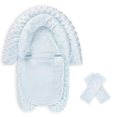 HNHUAMING infant car seat insert blue head and body support—gentle comfort for newborn travel