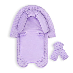HNHUAMING infant car seat insert head support purple for gentle newborn comfort.