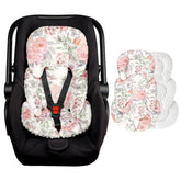 HNHUAMING infant car seat insert with ultra-soft head and body support for newborn rides