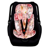 HNHUAMING pink infant head-body support pillow provides cozy head and neck alignment.