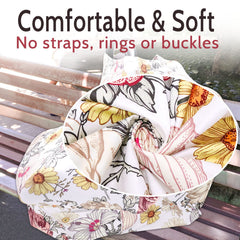 HNHUAMING shopping cart cover floral design shields baby from germs and sun