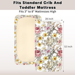 HNHUAMING standard crib-mattress fit keeps sheets tidy during daily use.