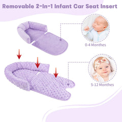 HNHUAMING strap pads purple protect shoulders from harness friction during rides.