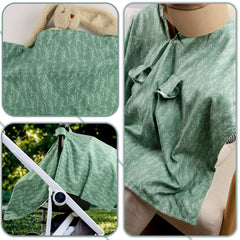 HNHUAMING stretchy nursing cover fits strollers for discreet feeding on the go.