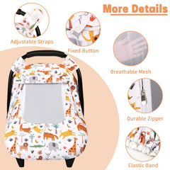 HNHUAMING stroller cover provides all-round protection from sun, wind, and crowds.