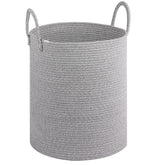 HOBASKET large laundry basket 55L front view for organized laundry storage.