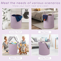 HOBASKET Living-room toy storage basket showcases versatile organization for nursery or kid's room.