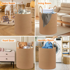 HOBASKET nursery-toy-storage basket in soft beige accents baby room