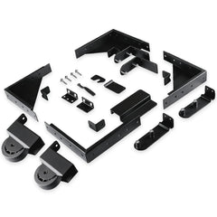 Hoeine sliding gate kit front view shows rugged hardware for porch gates