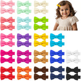 Hoewina Hair Bows 40-piece pack with varied colors for daily outfits.