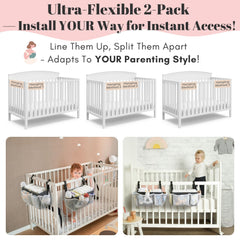 HOGARCOSAS large capacity holds diapers, bottles, and wipes for busy mornings.
