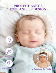 HOIGRBOM ergonomic headband adjustable for gentle fit as babies grow