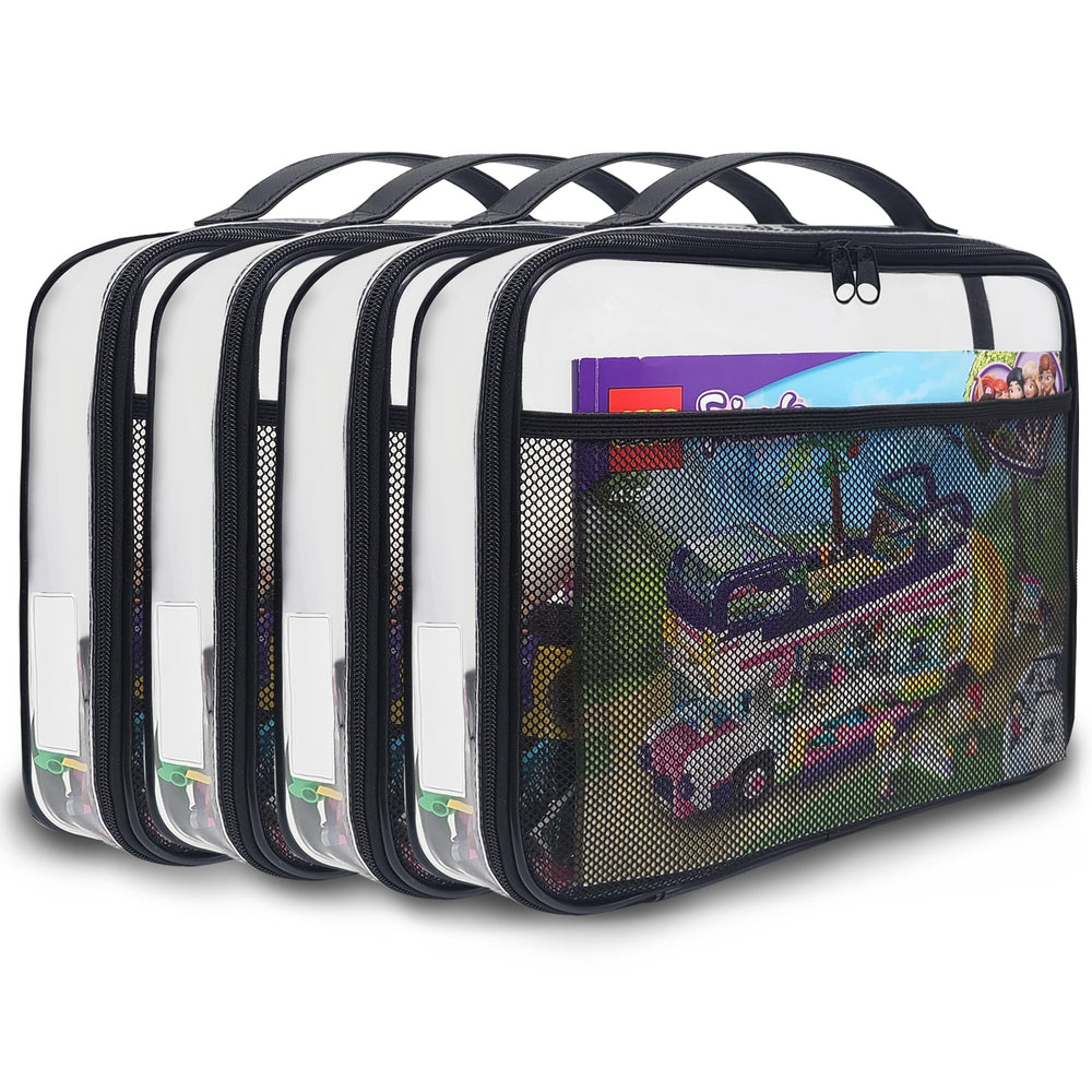 Holay PVC zippered blocks case open shows organized toy storage for quick access