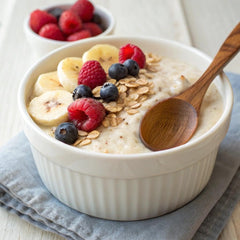 Holle organic four-grain cereal spoon tasting shows gentle texture