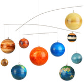 Hollowfly Solar System Mobile featuring sun and planets for engaging space decor and learning.
