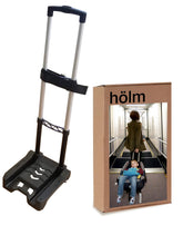 Holm airport car seat roller folded compactly under seat for easy travel