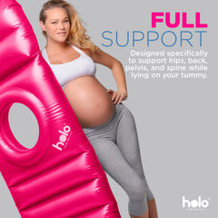 HOLO hole closeup featuring durable materials and raised rim for belly comfort