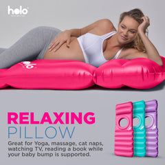 HOLO pillow side view highlighting hip and back support