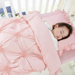HOMBYS fitted sheet pink standard crib fit and breathable fabric