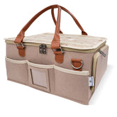 HOME FOR EACH baby diaper caddy lid keeps essentials organized on the go