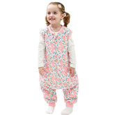 HOMEAL 1.0 Tog sleep sack with legs in pink rose, front view promotes secure sleep