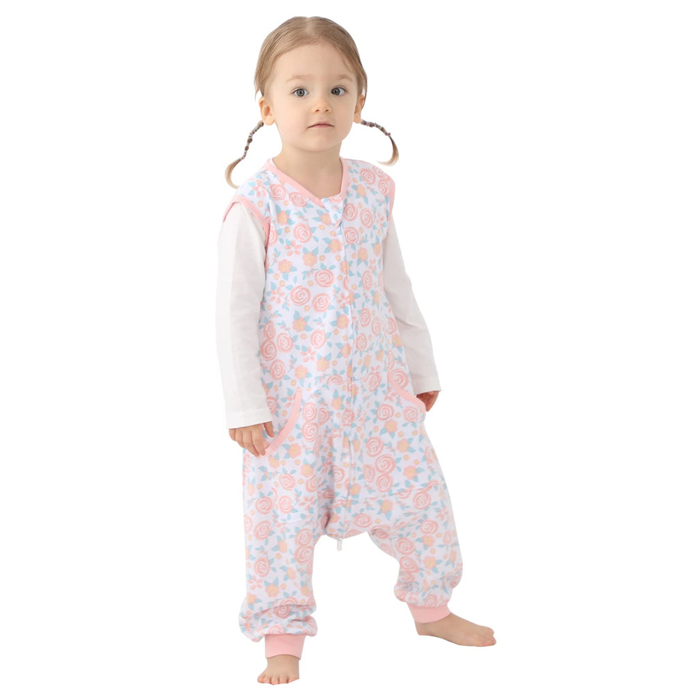 HOMEAL Sleep Sack with Legs front view keeps toddlers cozy for peaceful nights