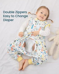 HOMEAL Sleep Sack pocket design with cute prints for toddlers.