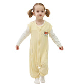 HOMEAL Toddler Sleep Sack with Legs bamboo fabric closeup shows soft, breathable warmth.
