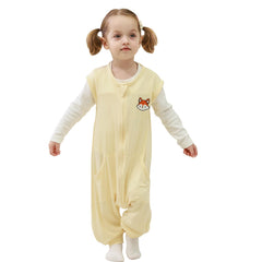 HOMEAL Toddler Sleep Sack with Legs bamboo fabric closeup shows soft, breathable warmth.