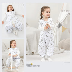 HOMEAL Toddler Sleep Sack pockets support quick changes and storage.