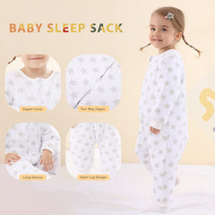 HOMEAL Toddler Sleep Sack two-way zipper for easy diaper changes without removing the sack