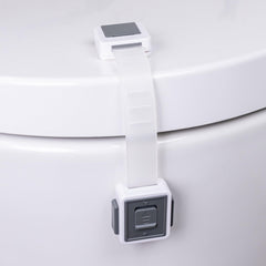 HomeBrella toilet locks packaging ready for quick childproofing