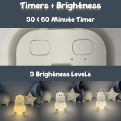 HomeCozi Cute Cow Night Light USB-C rechargeable feature reduces battery waste and hassle
