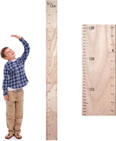 HOMEE growth chart wall with assembled boards shows sturdy patchwork height measurement for growth tracking.